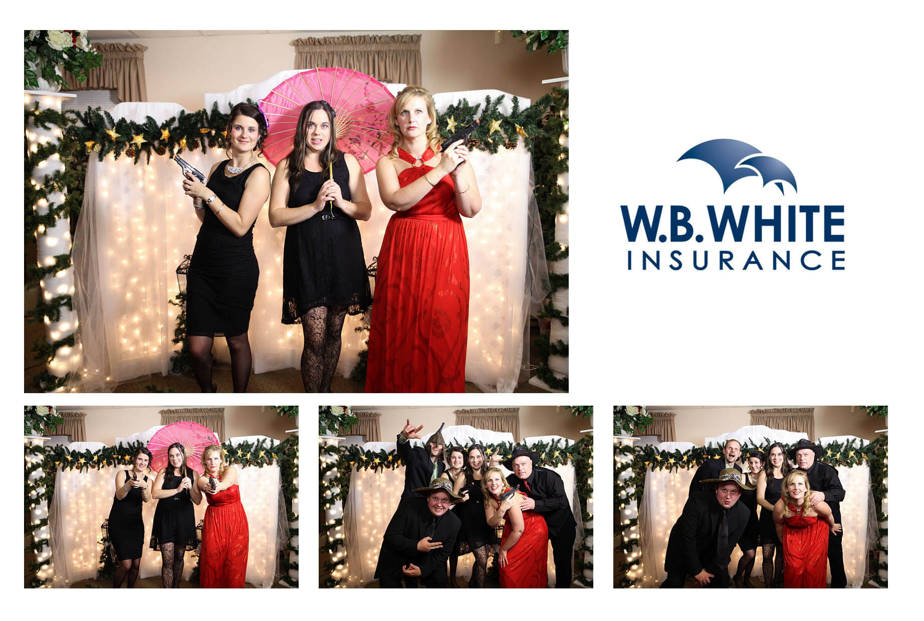 Toronto Ajax Christmas Party Photobooth Rental Photos WB White Insurance