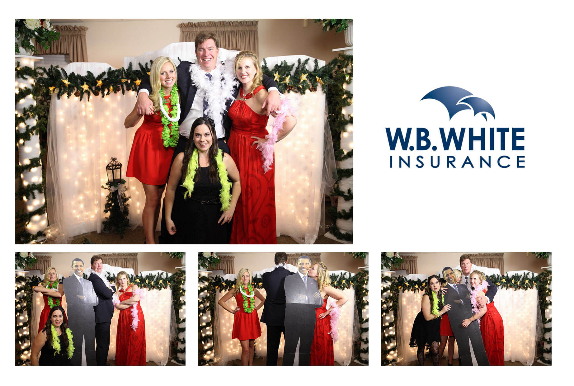 Toronto Ajax Christmas Party Photobooth Rental Photos WB White Insurance